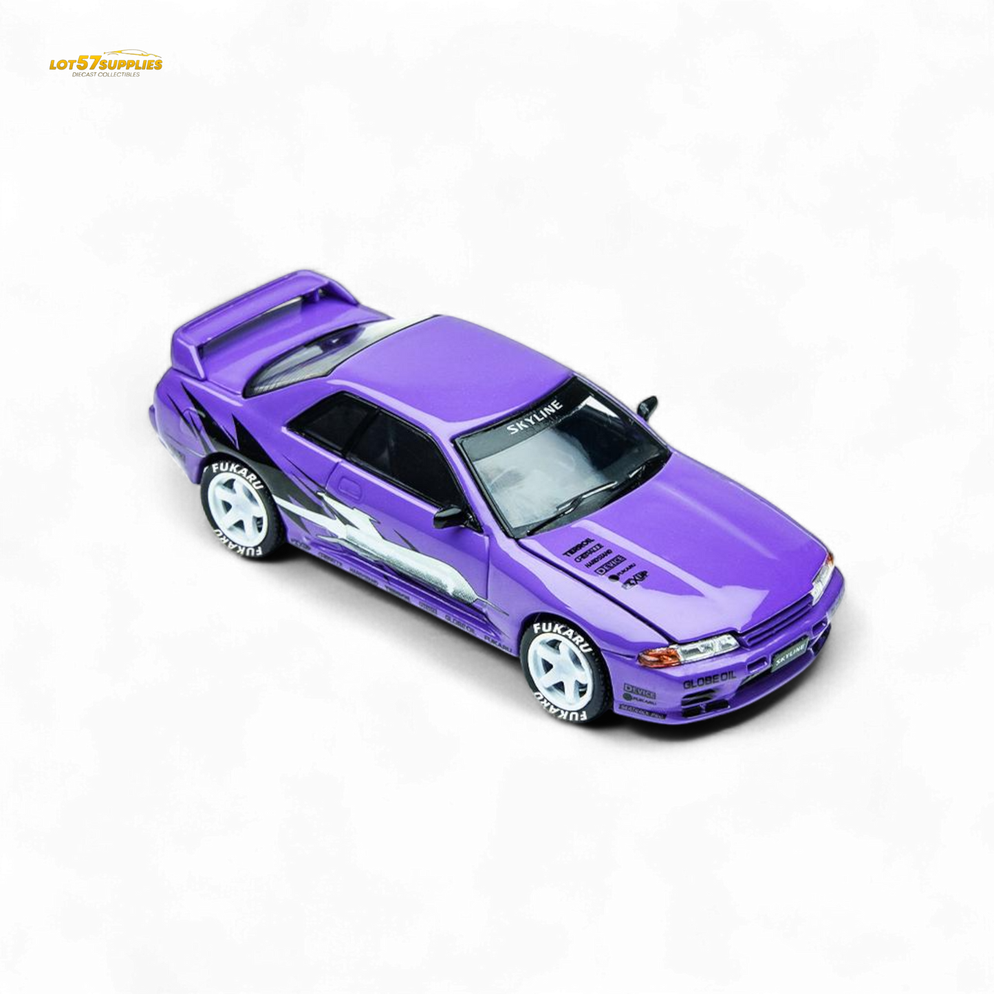 (Pre-Order) TimeMicro Skyline GT-R R32 Los Santos Drift Purple 1:64