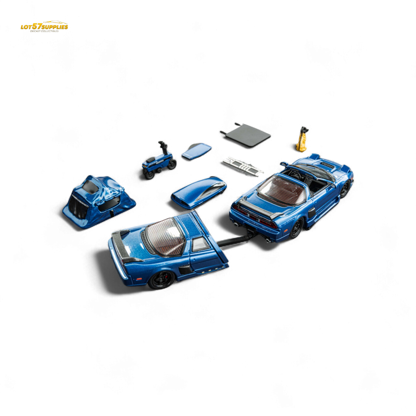 Findclassically NSX TRA Transparent Blue Full Set 1:64