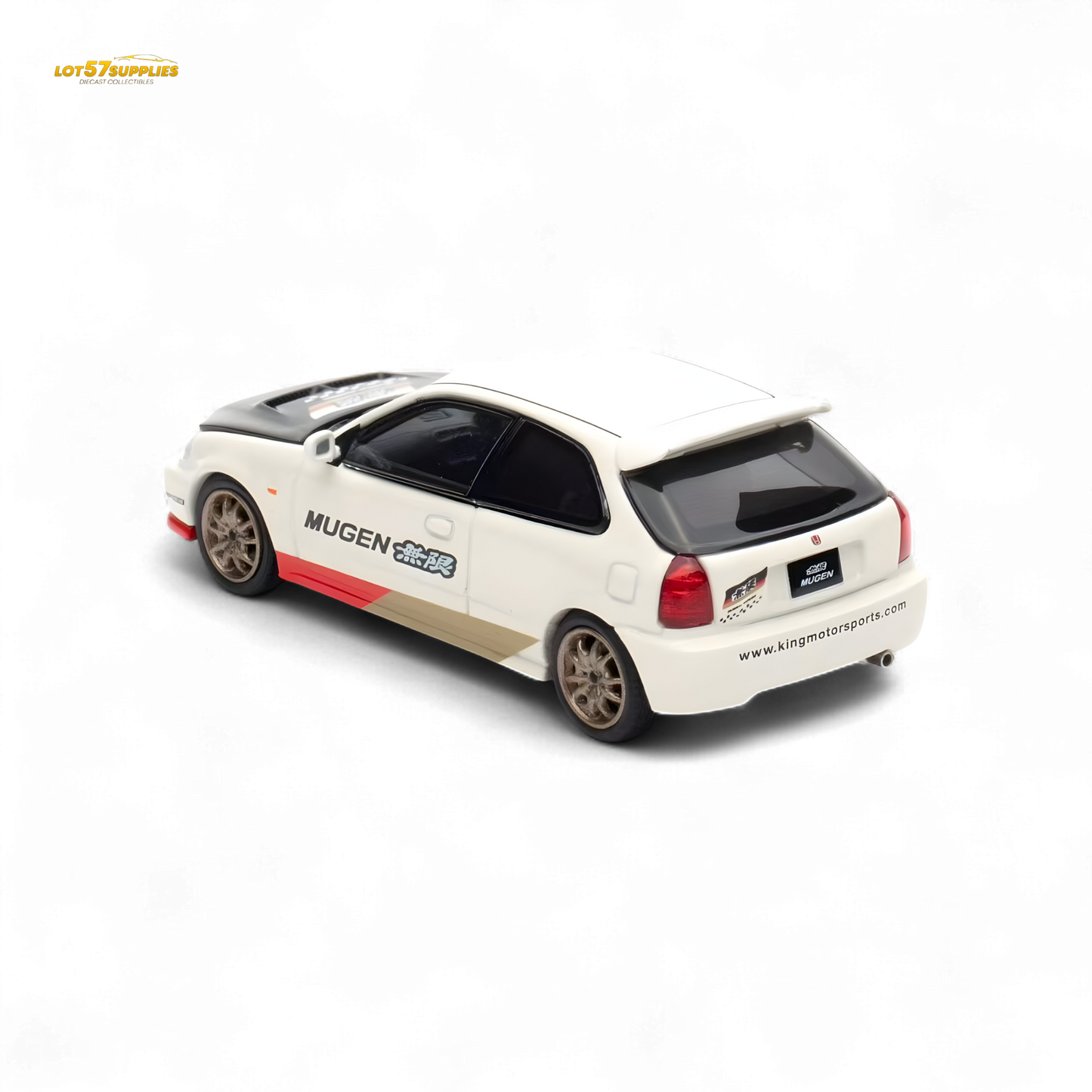 Motorhelix Honda Civic EK9 MUGEN White 1:64