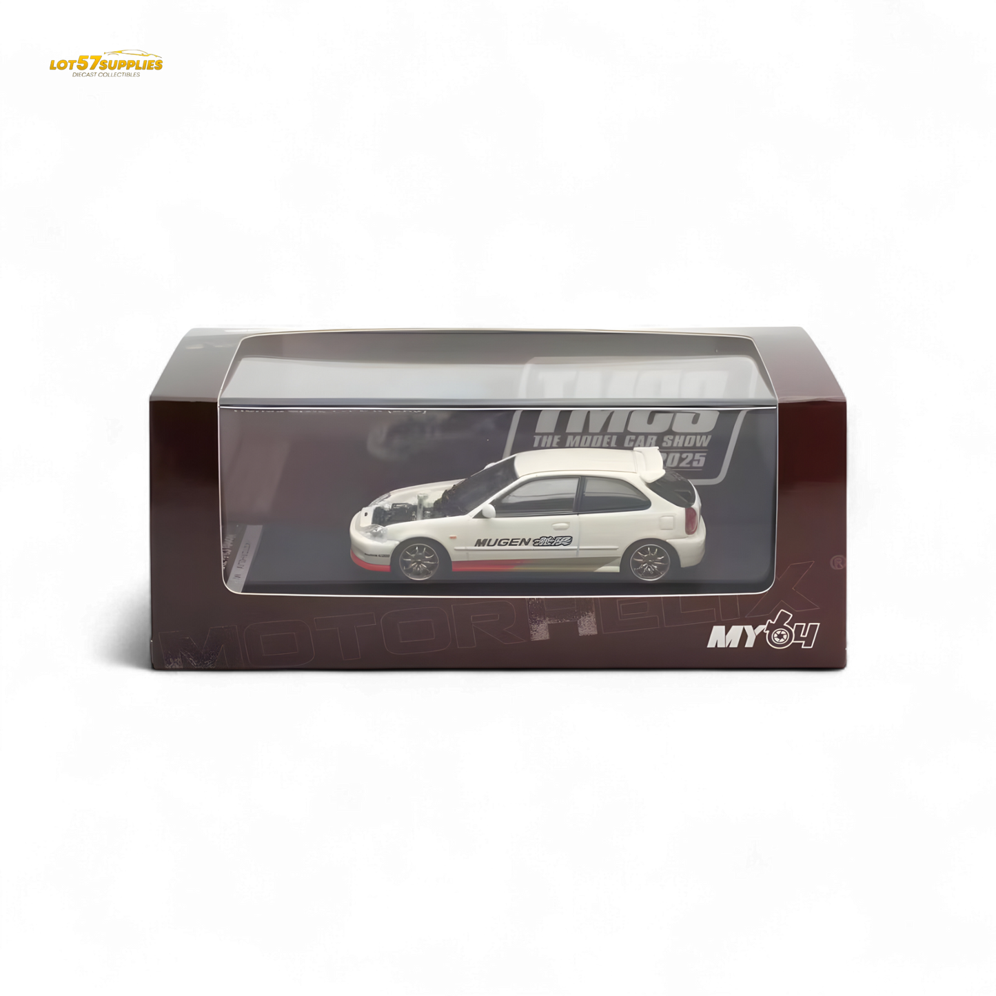 Motorhelix Honda Civic EK9 MUGEN White 1:64
