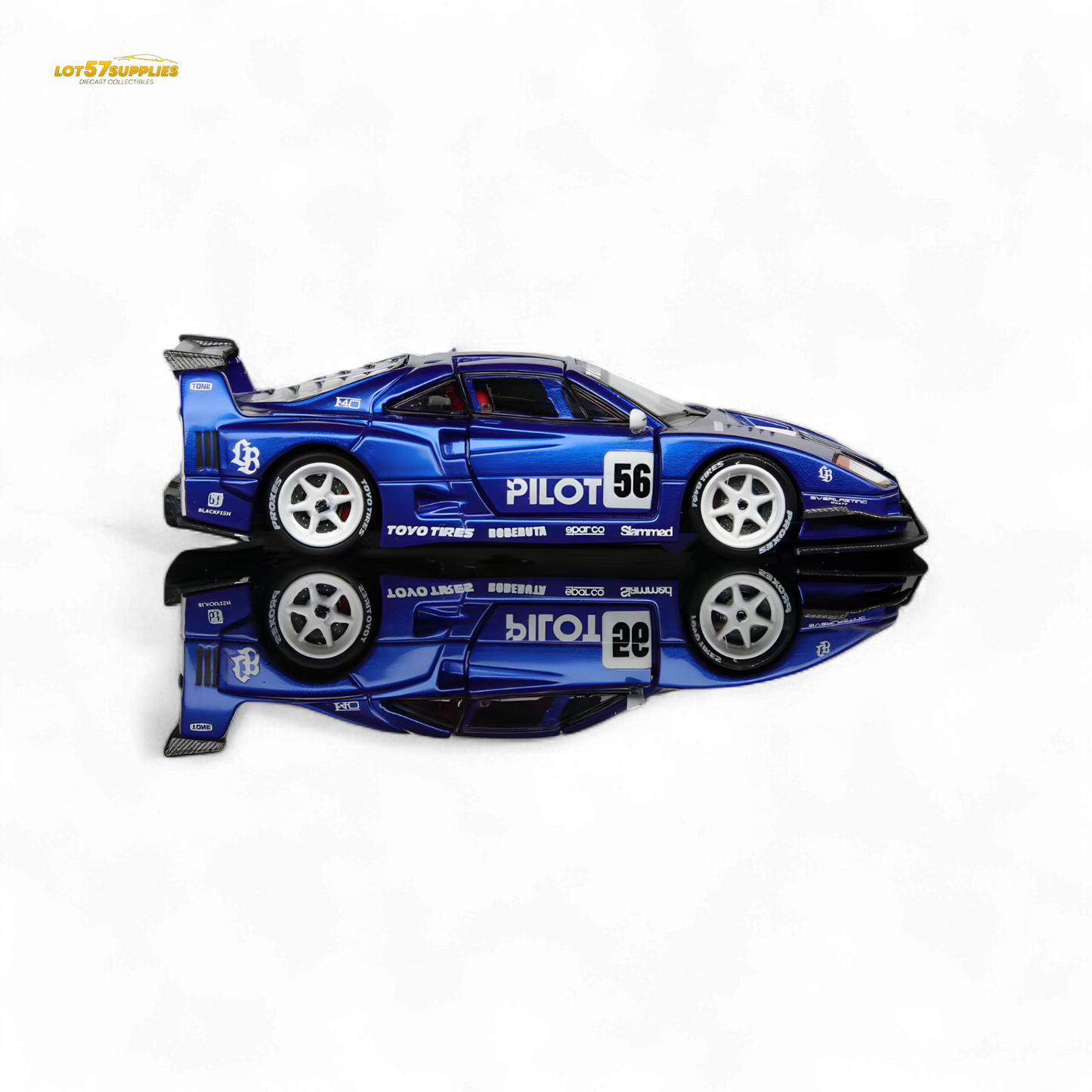 Demon King Auto Ferrari F40 LB-Works Wide-Body PILOT Livery 1:64