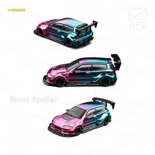 DCM Honda EG6 Hatchback Wide Body Dazzling Colorful 1:64