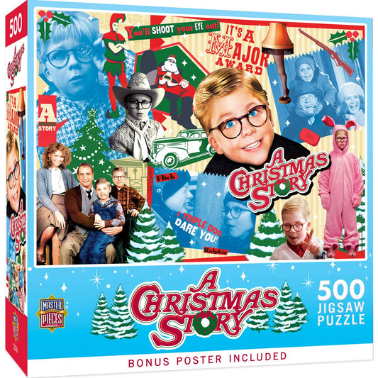 A Christmas Story 500 Piece Jigsaw Puzzle by Masterpieces Puzles
