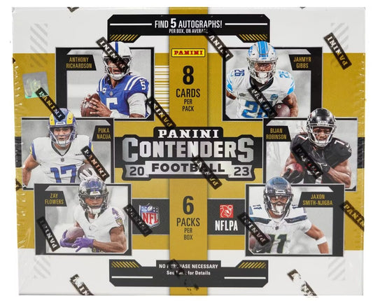 Caja de pasatiempos de fútbol Panini Contenders 2023