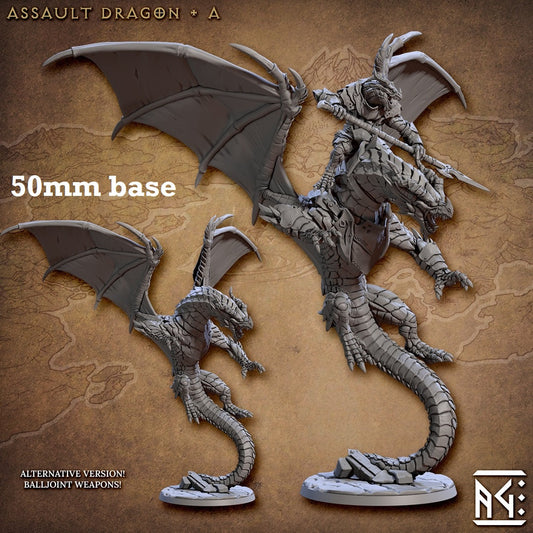 Assault Dragon: Sculpt A (Wild or Mounted Dragonrider Cavalry Unit)
