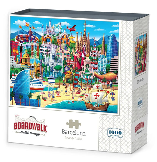 Barcelona 1000 Piece Jigsaw Puzzle by Boardwalk Puzzle Company
