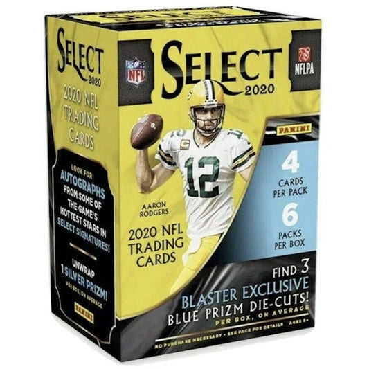 2020 Panini Select Football Blue Prizm Blaster Box