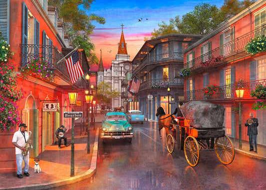 Bourbon Street 1000 Piece Jigsaw Puzzle by Springbok Puzzles