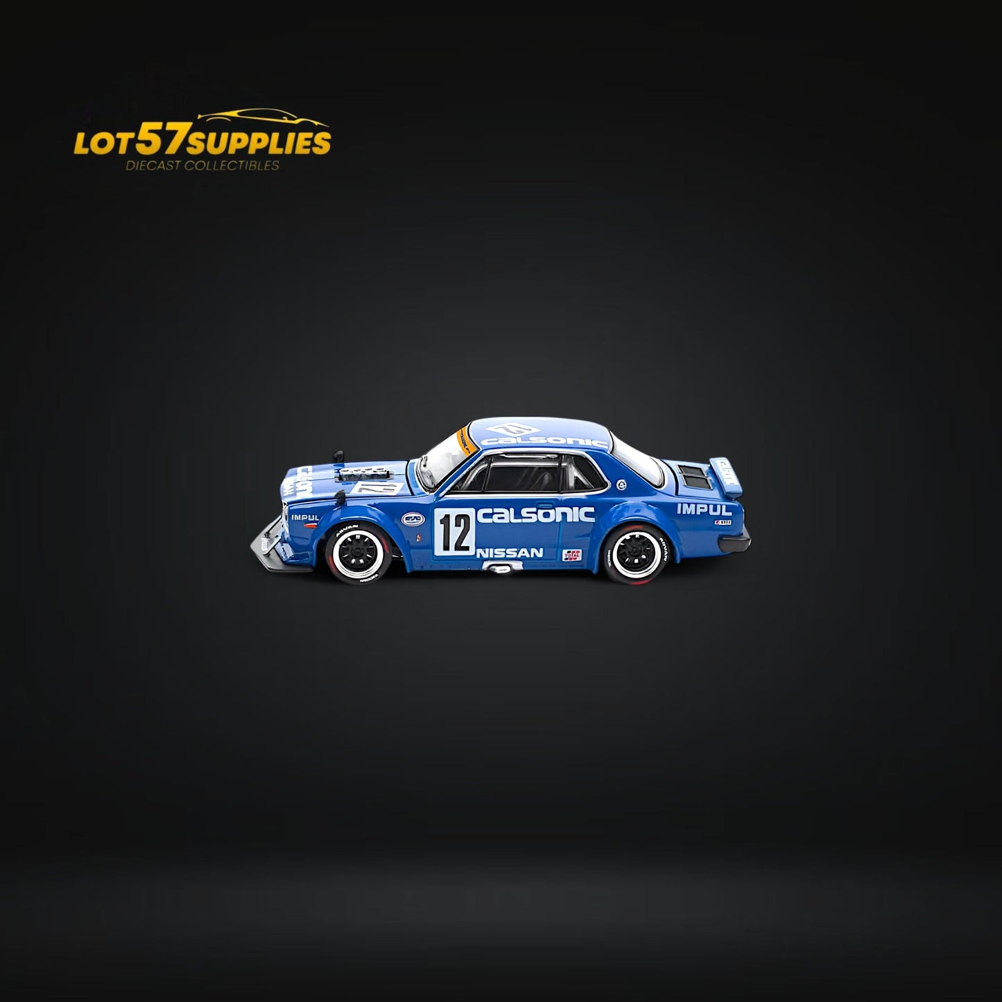 (Pre-Order) PopRace Skyline GT-R V8 Drift (Hakosuka) Calsonic Blue 1:64