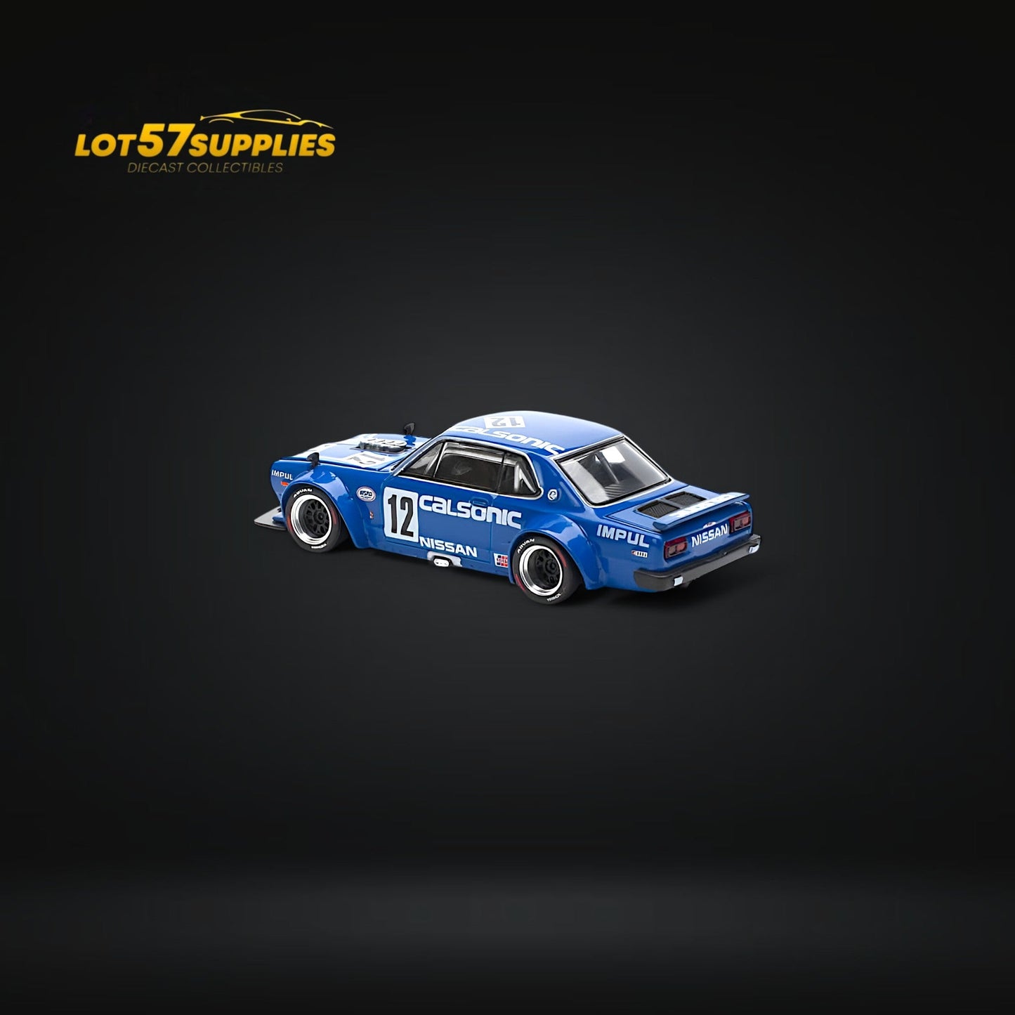 (Pre-Order) PopRace Skyline GT-R V8 Drift (Hakosuka) Calsonic Blue 1:64