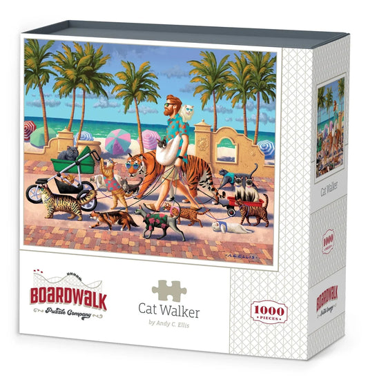 Cat Walker 1000 Piece Jigsaw Puzzle by Boardwalk Puzzle Company
