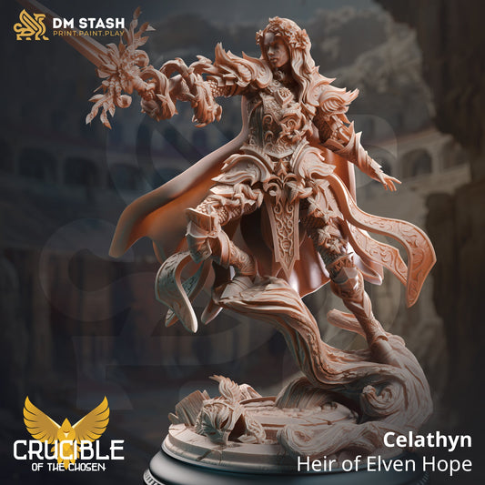 Celathyn, Heir of Elven Hope (Female Elf Paladin)