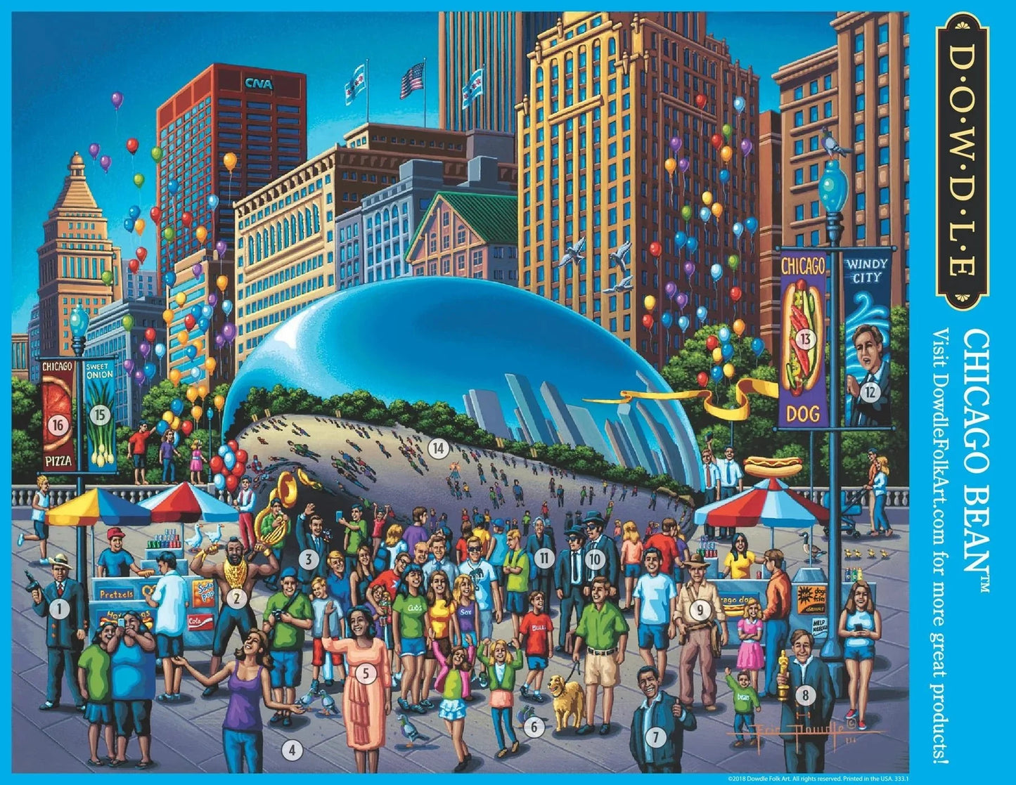 Chicago Bean 500 Piece Jigsaw Puzzle | Dowdle Puzzles