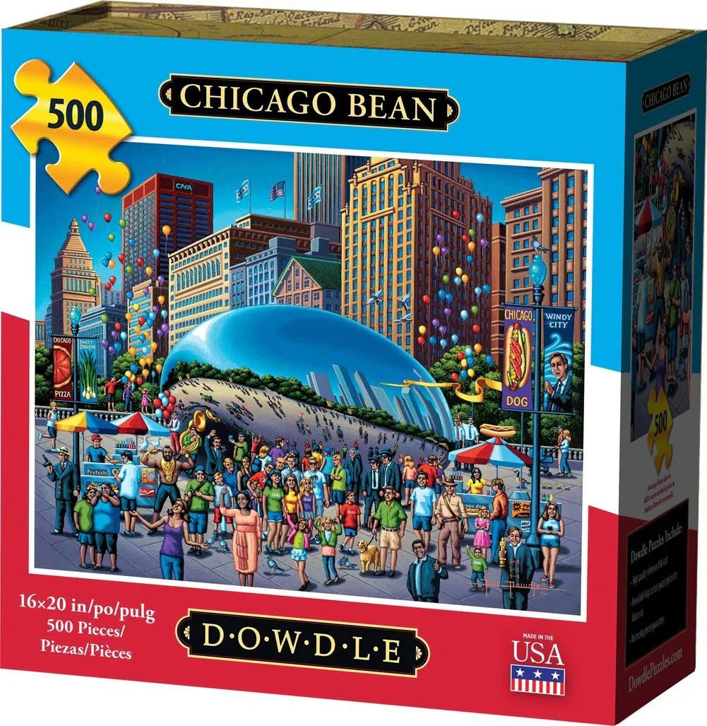 Chicago Bean 500 Piece Jigsaw Puzzle | Dowdle Puzzles