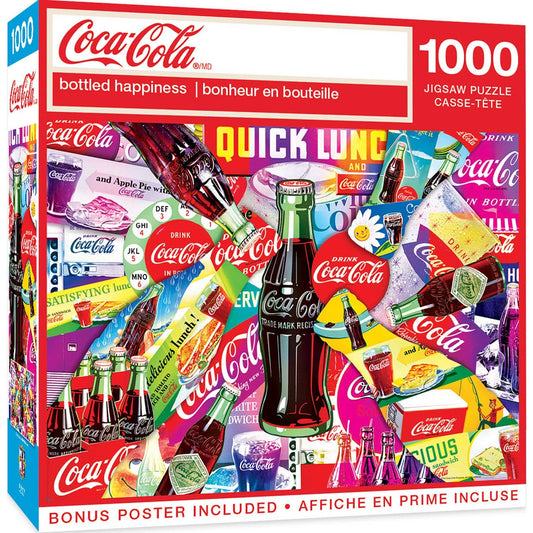 Coca-Cola - Bottled Happiness 1000 Piece Jigsaw Puzzle | Masterpieces Puzzles
