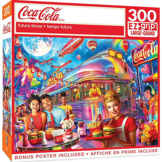 Coca-Cola - Future Times 300 Piece EZ Grip Jigsaw Puzzle | Masterpieces Puzzles