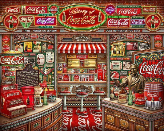 Coca-Cola History 1000 Piece Jigsaw Puzzle by Springbok Puzzles
