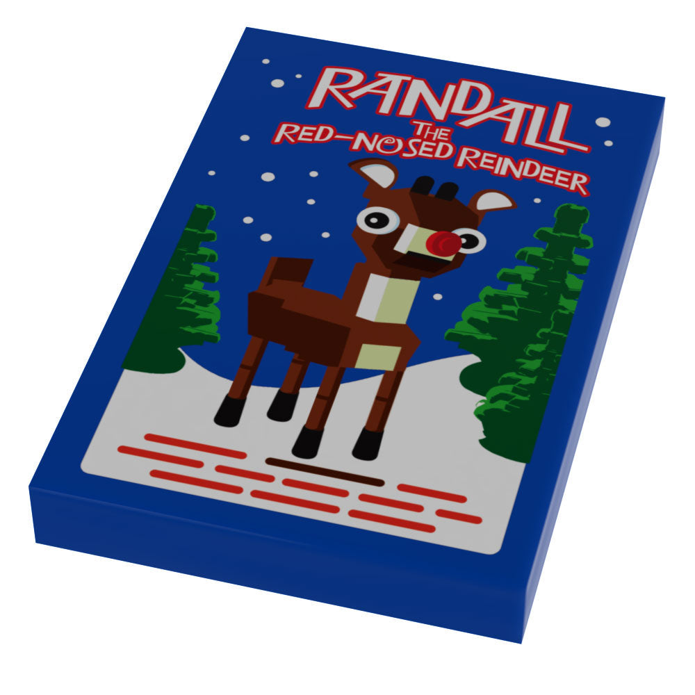 Red-Nosed Reindeer Christmas Movie Cover (2x3 Tile)