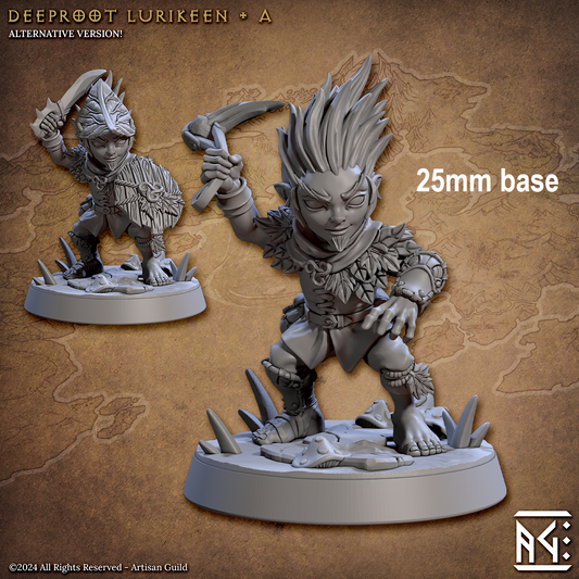 Deeproot Lurikeen Warrior (Base Sculpt A)