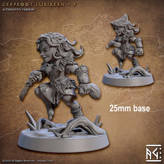 Deeproot Lurikeen Warrior (Base Sculpt F)