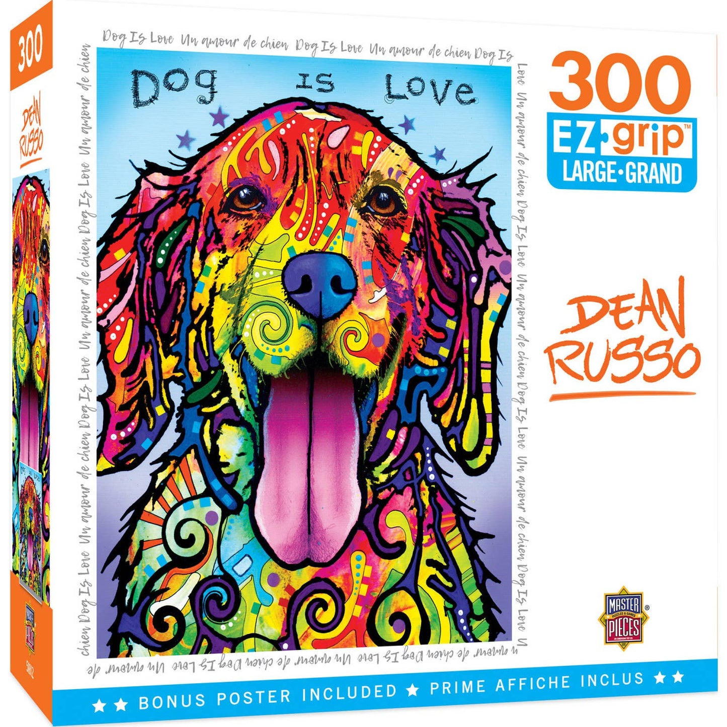 Dog is Love - Dean Russo 300 Piece EZ Grip Puzzle by MasterPieces Puzzles