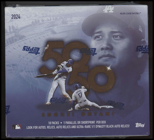 2024 Topps 50/50 Shohei Ohtani Baseball - 10 Pack Box