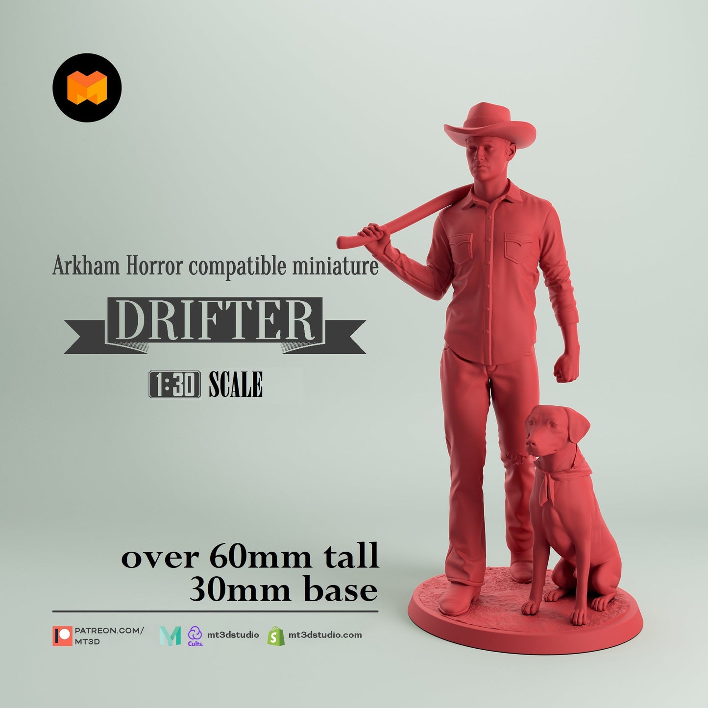 Arkham Compatible Investigator: The Drifter (Ashcan Pete with Dog)