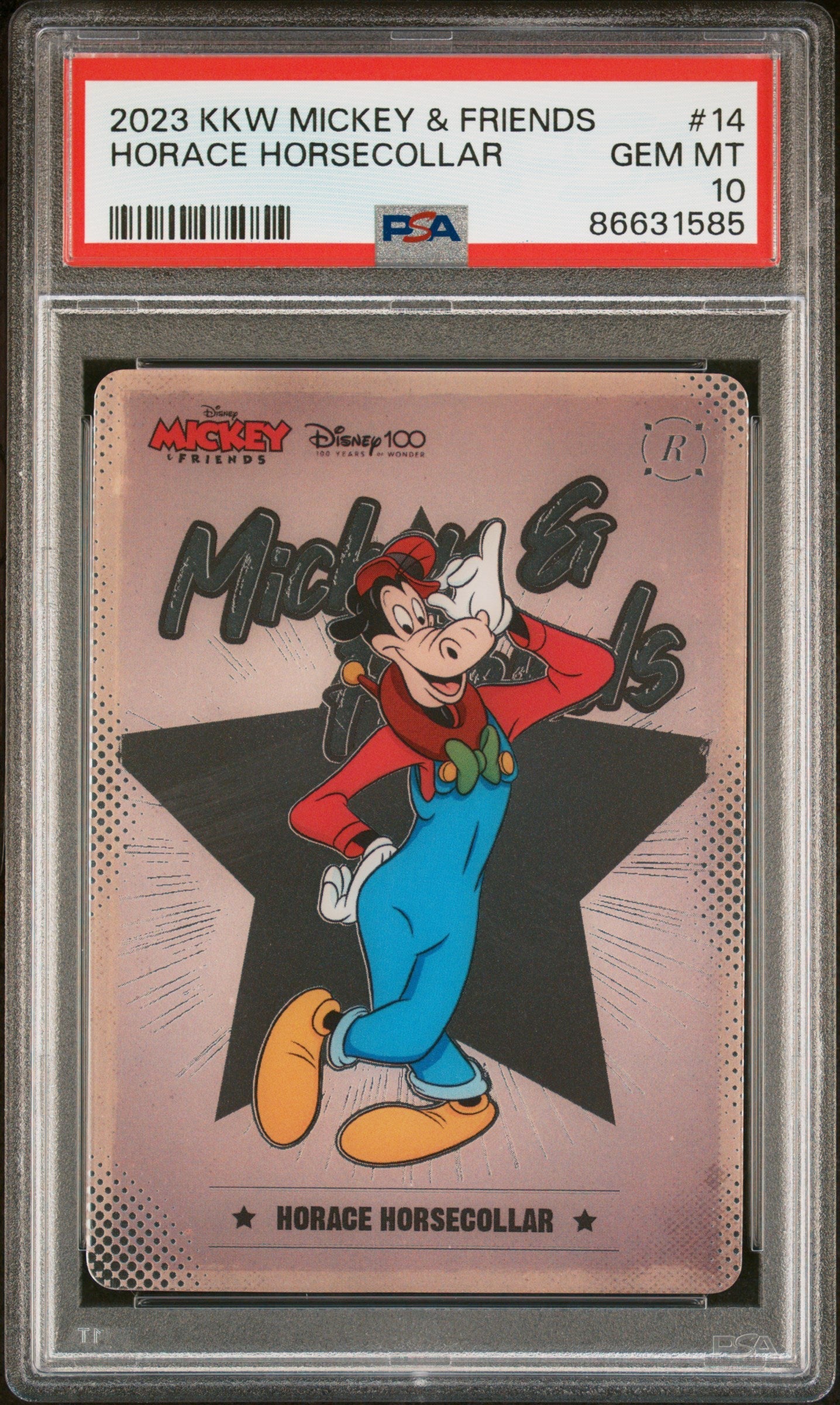 2023 KAKAWOW HOTBOX MICKEY & FRIENDS CHEERFUL TIMES HORACE HORSECOLLAR 14 PSA 10