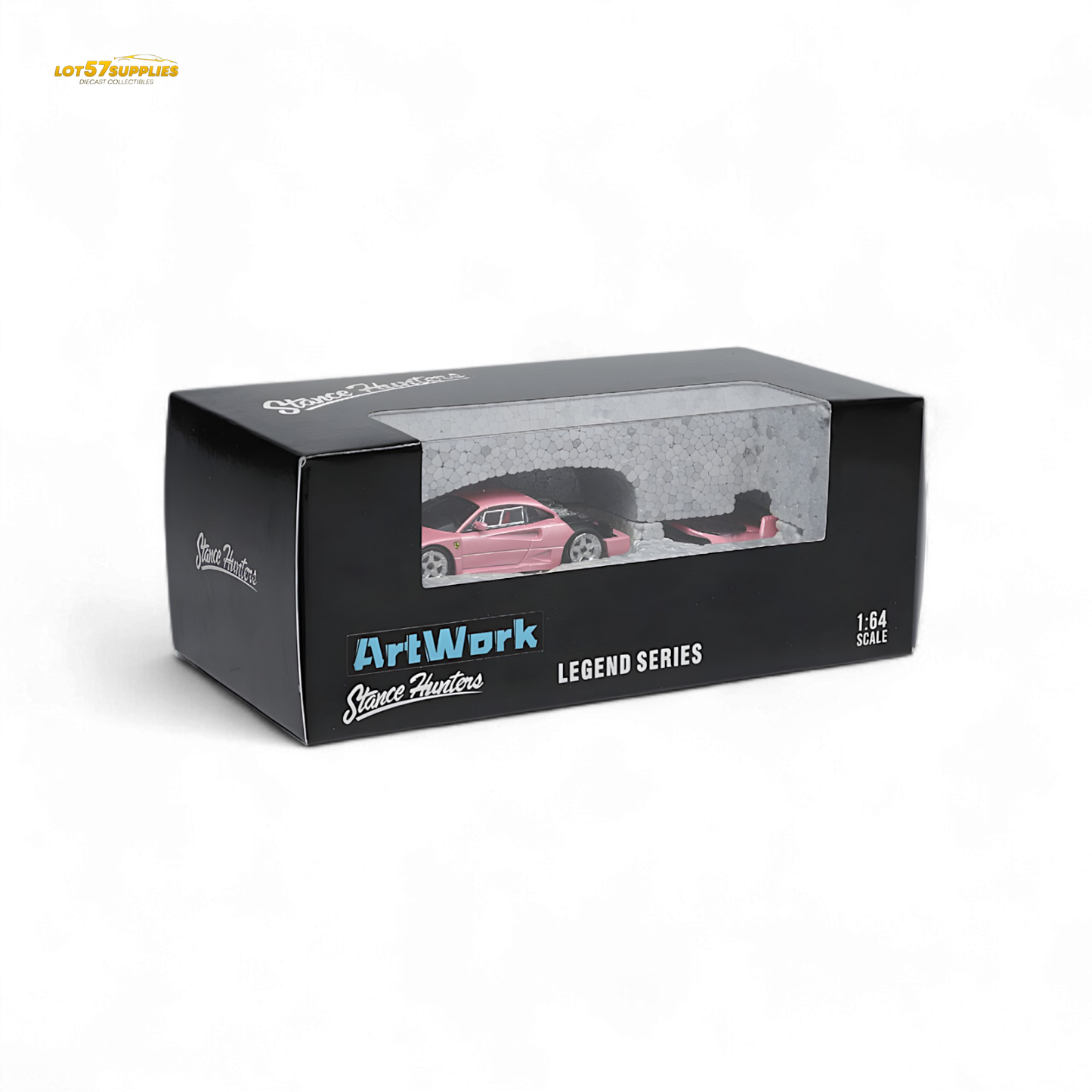 Stance Hunters Ferrari F40 LM Pink 1:64