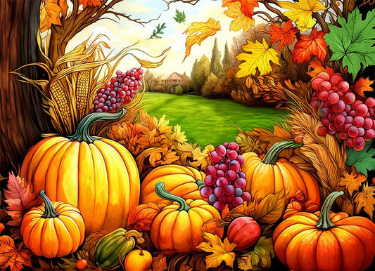Fall Harvest 500 Piece Jigsaw Puzzle  | Springbok Puzzles