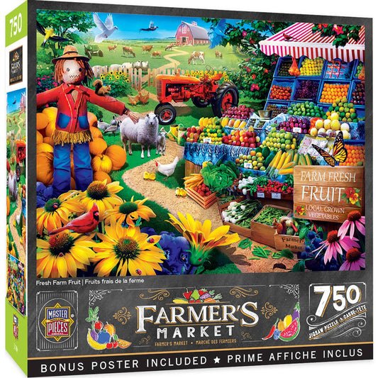 Farmer's Market - Fresh Farm Fruit 750 Piece Puzzle by MasterPieces