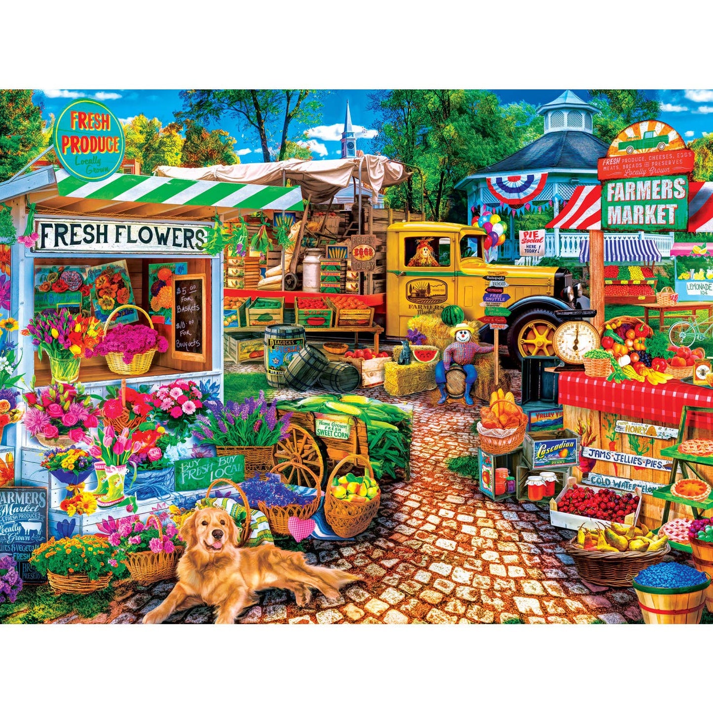 Farmer's Market - Sale on the Square 750 Piece Puzzle by MasterPieces