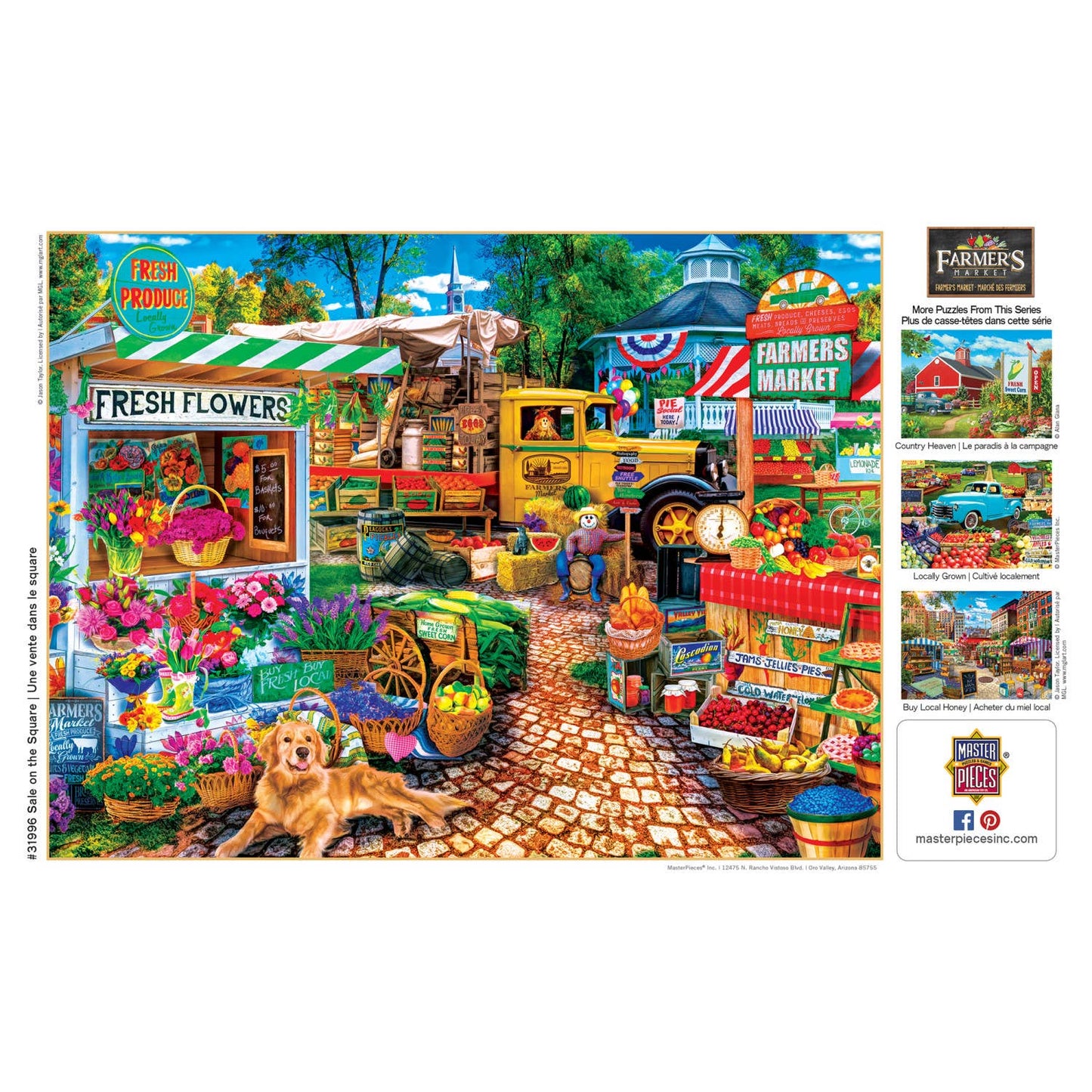 Farmer's Market - Sale on the Square 750 Piece Puzzle by MasterPieces