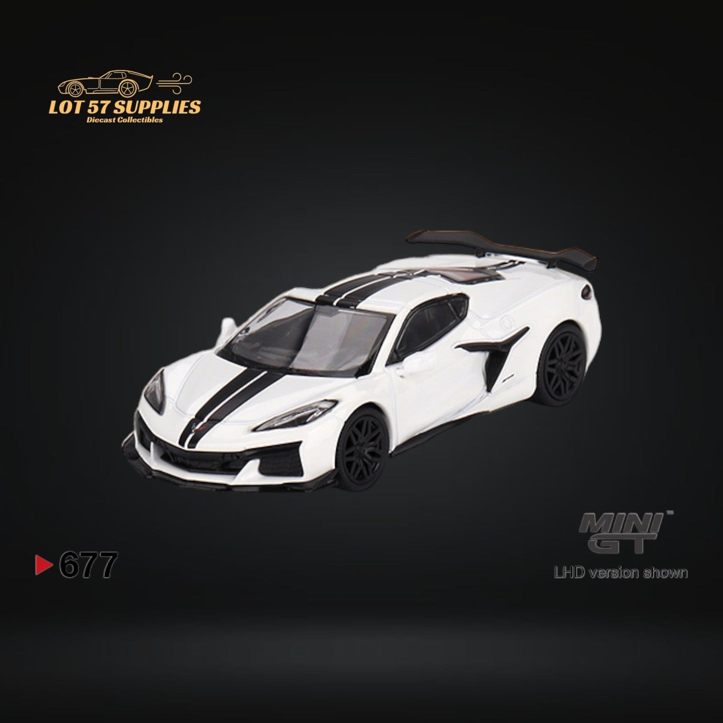 Mini-GT Chevrolet Corvette Z06 Arctic White 1:64