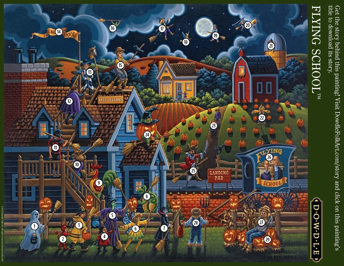 Flying School 500 Piece Jigsaw Puzzle | Dowdle Puzzles