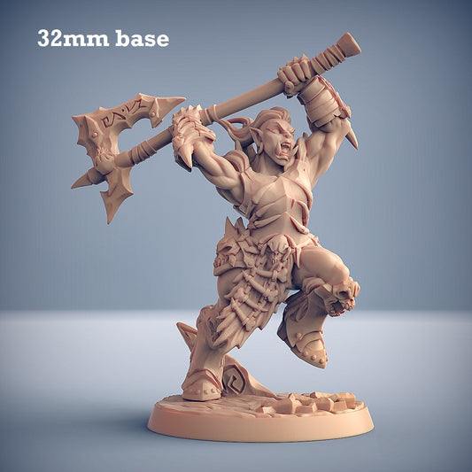 Frostmetal Orc: Sculpt E (Female Orc Barbarian)