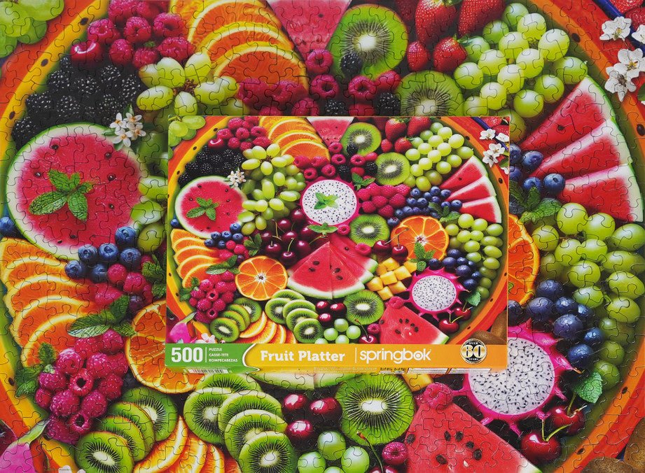 Fruit Platter 500 Piece Jigsaw Puzzle by Springbok Puzzles