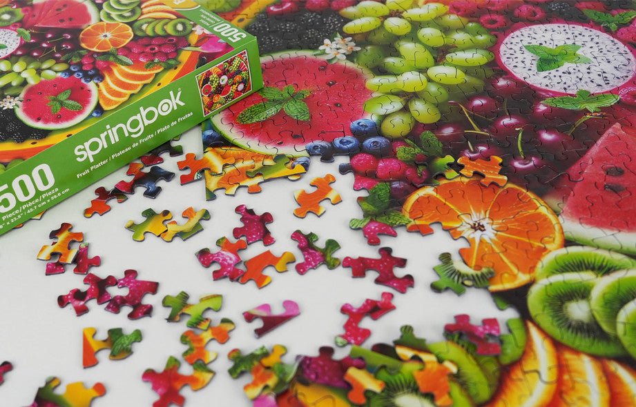 Fruit Platter 500 Piece Jigsaw Puzzle by Springbok Puzzles