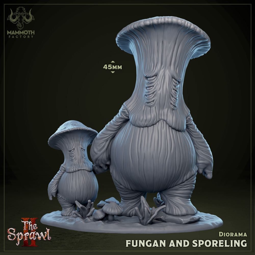 Fungan & Sporeling Diorama