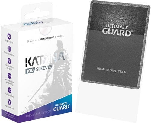 Ultimate Guard Katana Sleeves Standard Size Transparent (100ct)