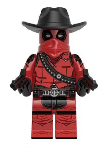 Red Cowbow Mercenary Custom Minifig