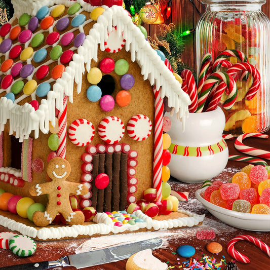 Gingerbread House 500 Piece Jigsaw Puzzle by Springbok Puzzles - A Sweet Holiday Puzzles