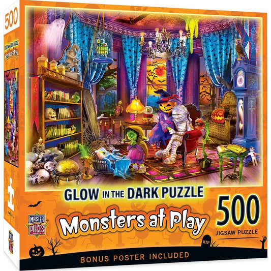 Glow in the Dark - Monsters at Play 500 Piece Jigsaw Puzzle | Masterpieces Puzzles