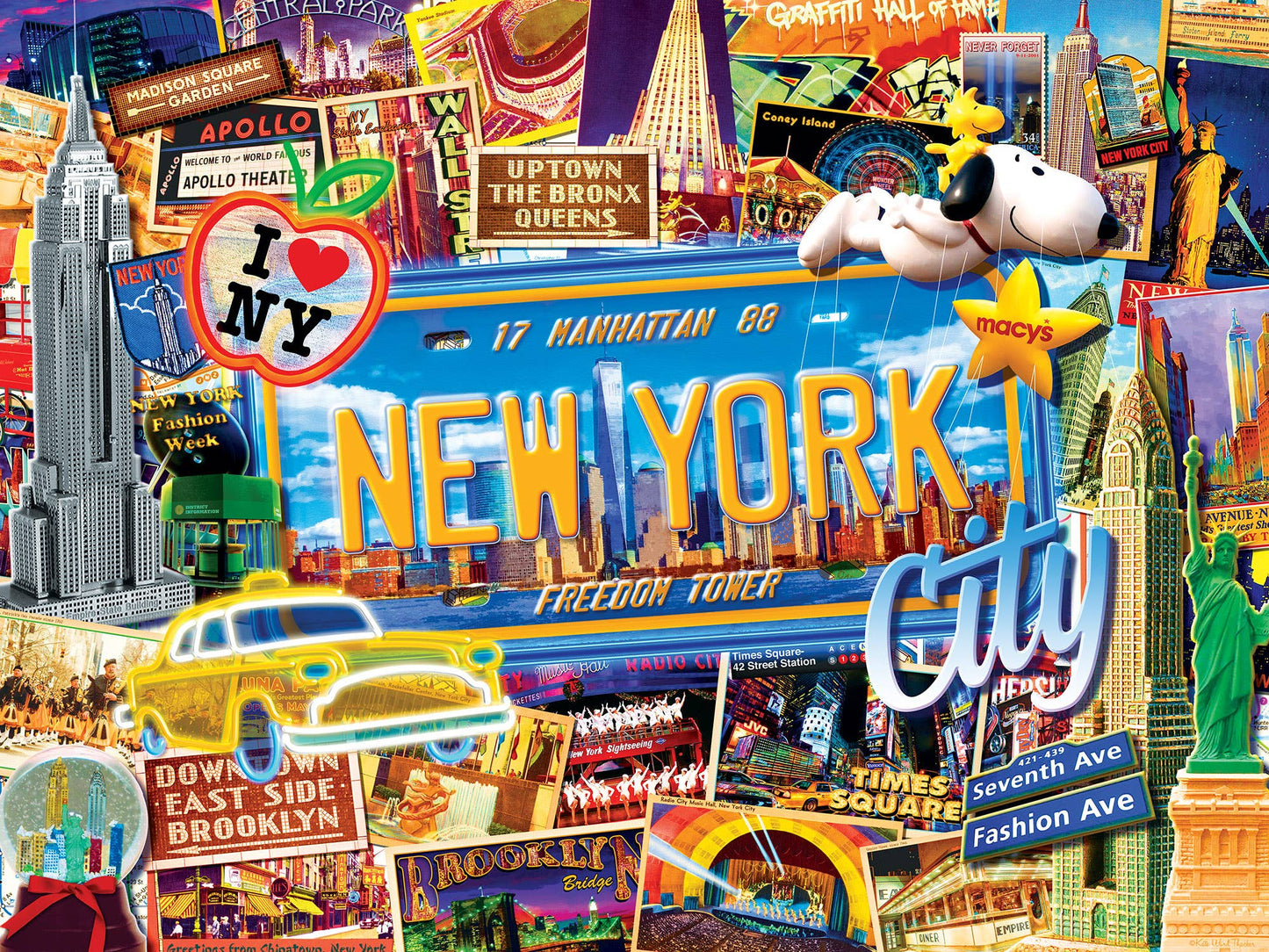 Greetings From New York - 550 Piece Jigsaw Puzzle by Masterpieces Puzzles