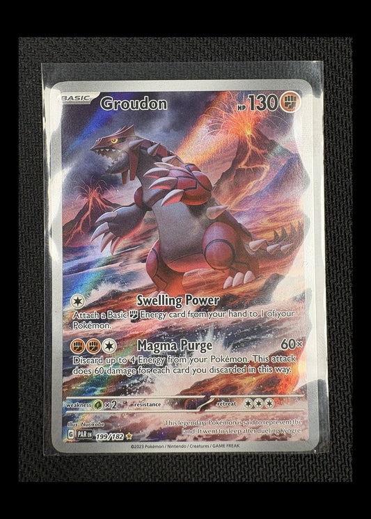 Groudon 199/182 - Paradox Rift - Illustration Rare - NM
