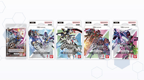 Official GUNDAM CARD GAME product lineup from Bandai
