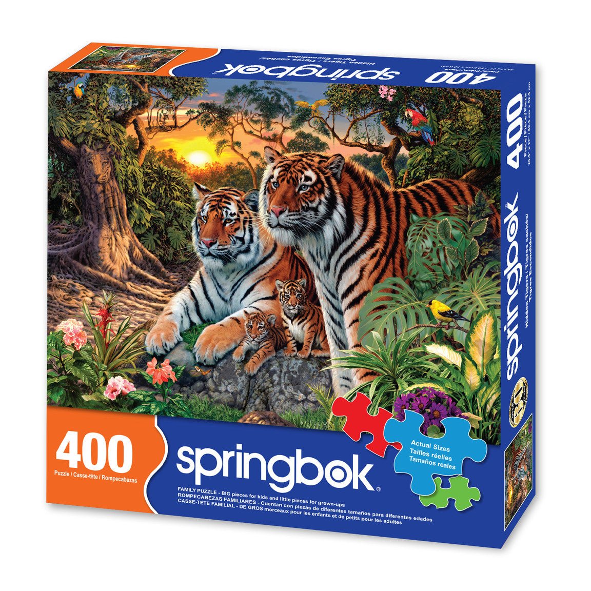 Hidden Tigers 400 Piece Jigsaw Puzzle by Springbok Puzzles