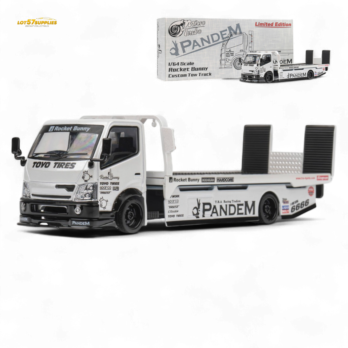 1/64 micro turbo 日野 H300 (PANDEM ) MicroTurbo Hino 300 Flat Bed Truck | ORB Trading Cards – Orb