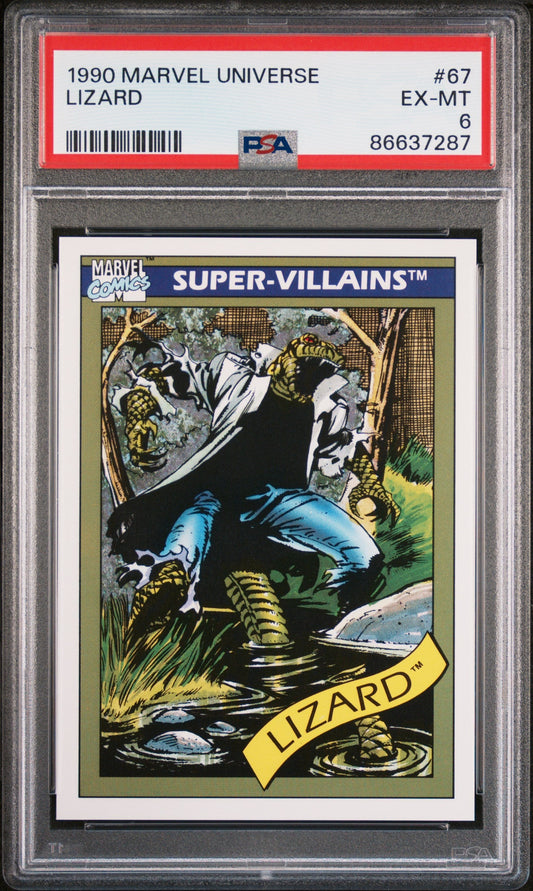 1990 MARVEL UNIVERSE LIZARD  #67 - PSA 6