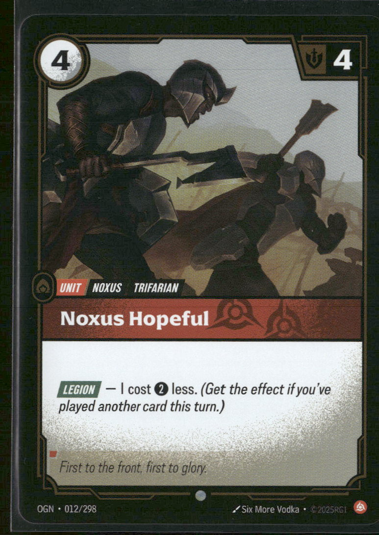 Noxus Hopeful #unkn0wn/298 - Riftbound Origins